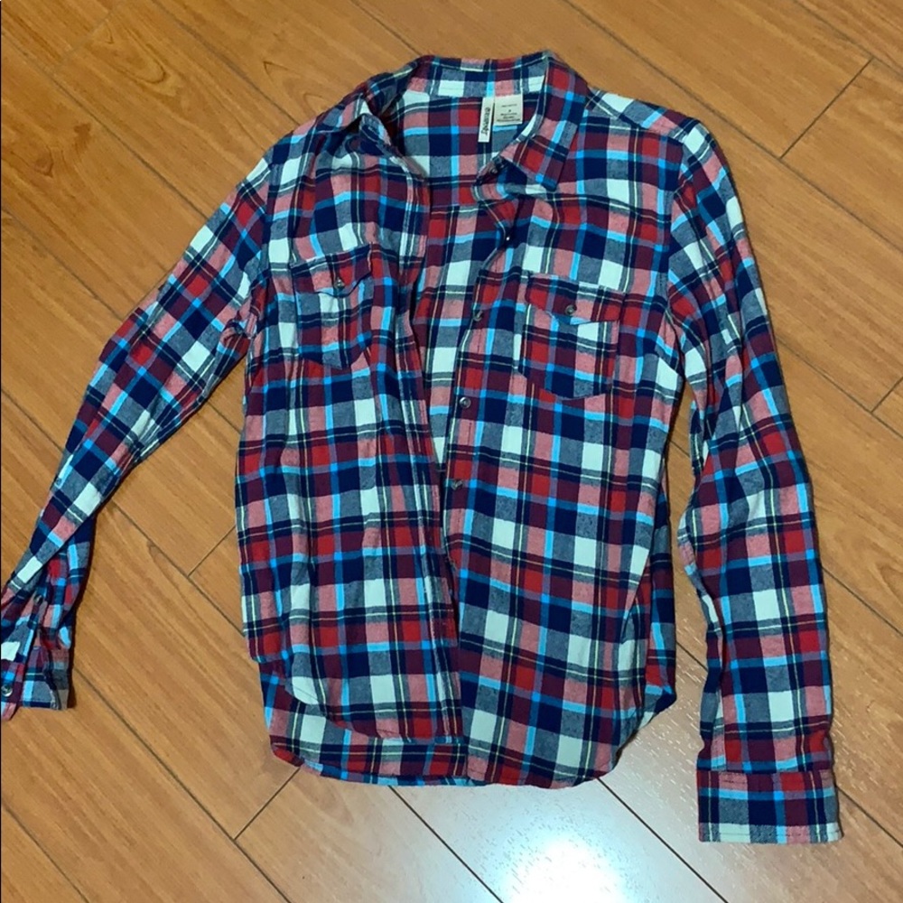 Plaid button down